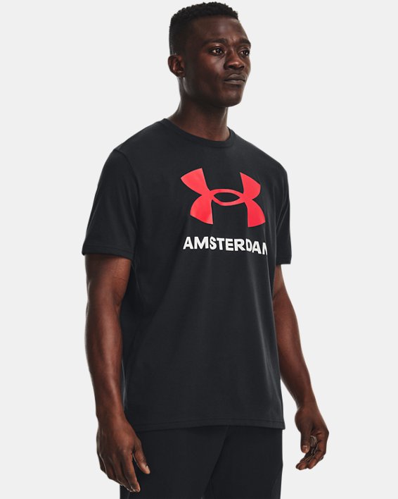 Camiseta UA Amsterdam City para hombre, Black, pdpMainDesktop image number 0